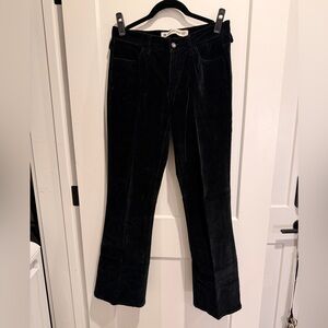 GAP Black Low Rise Boot Cut velvet Pants